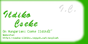 ildiko cseke business card